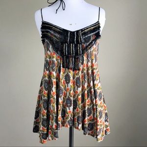 Anthropologie T bags LA Embellished Tank Top S